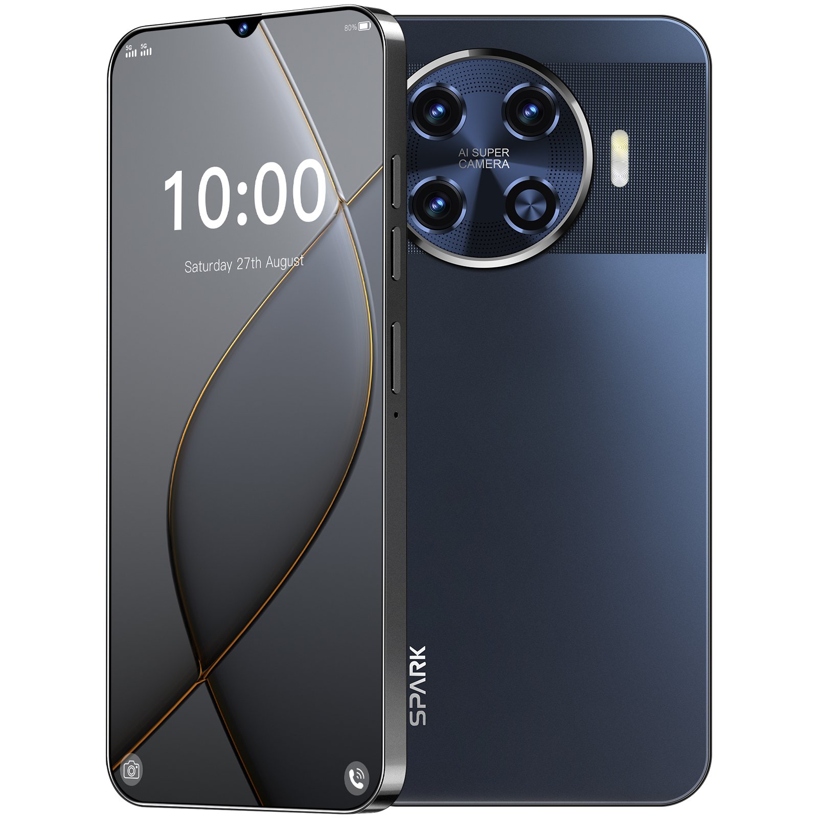 Cheap high-quality Spark20 Pro smartphone 16+1TB 7.3 inch 72+108MP Android 13.0 5G tecno mobile phone